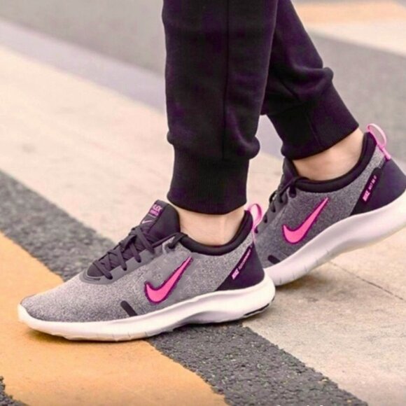 NIB Women's Nike Flex RN 8 - Gray/Black/Pink - Size 7.5 in BOX - Picture 3 of 14